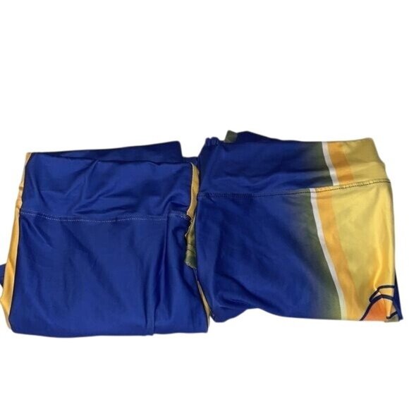 Los Angeles Rams NFL Womens Leggings XL Blue & Gold Sports Apparel Stretch Fit - Picture 1 of 14
